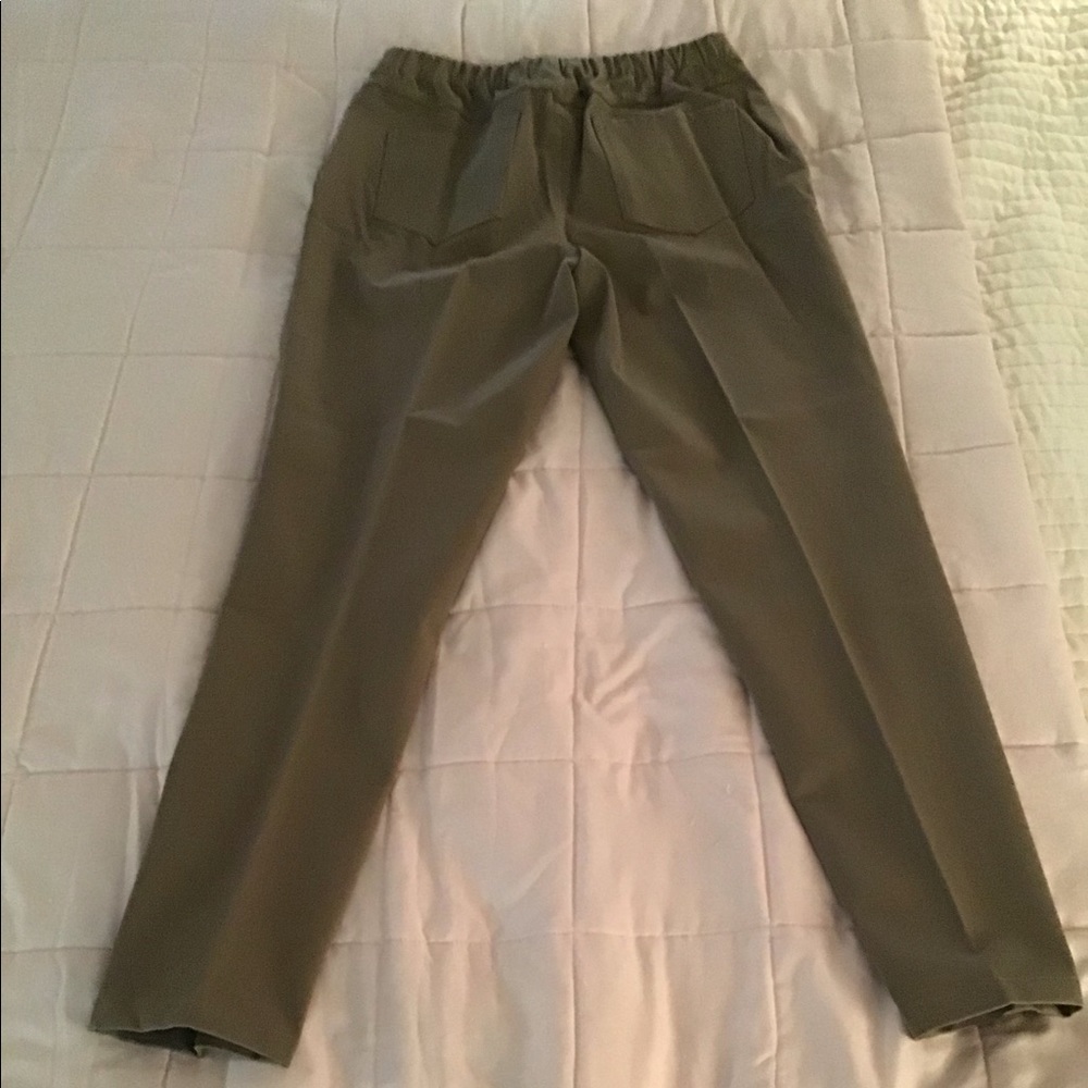 Taupe slim leg pant